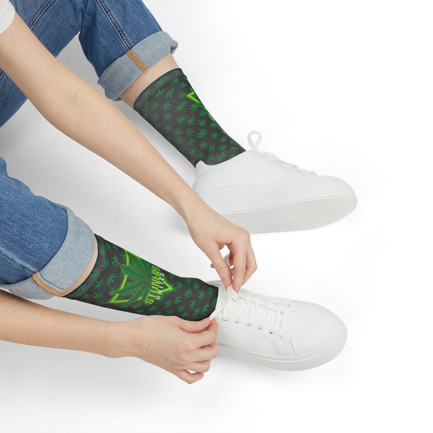 Stoners United Smoke Sesh Socks - Green